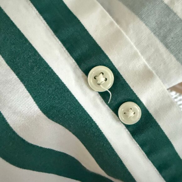 Vintage 90s Tommy Hilfiger Green Stripe Relax Fit Button Down Shirt XL - Picture 9 of 9